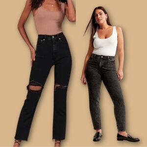 Abercrombie Ultra High Rise Mom Jeans